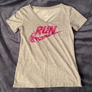 Grey Nike Running T-Shirt Size XS